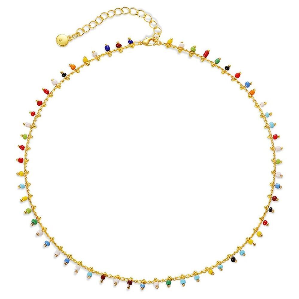 Boho Beaded Choker Necklace for Women - Handcrafted Beaded Necklace in Bohemian